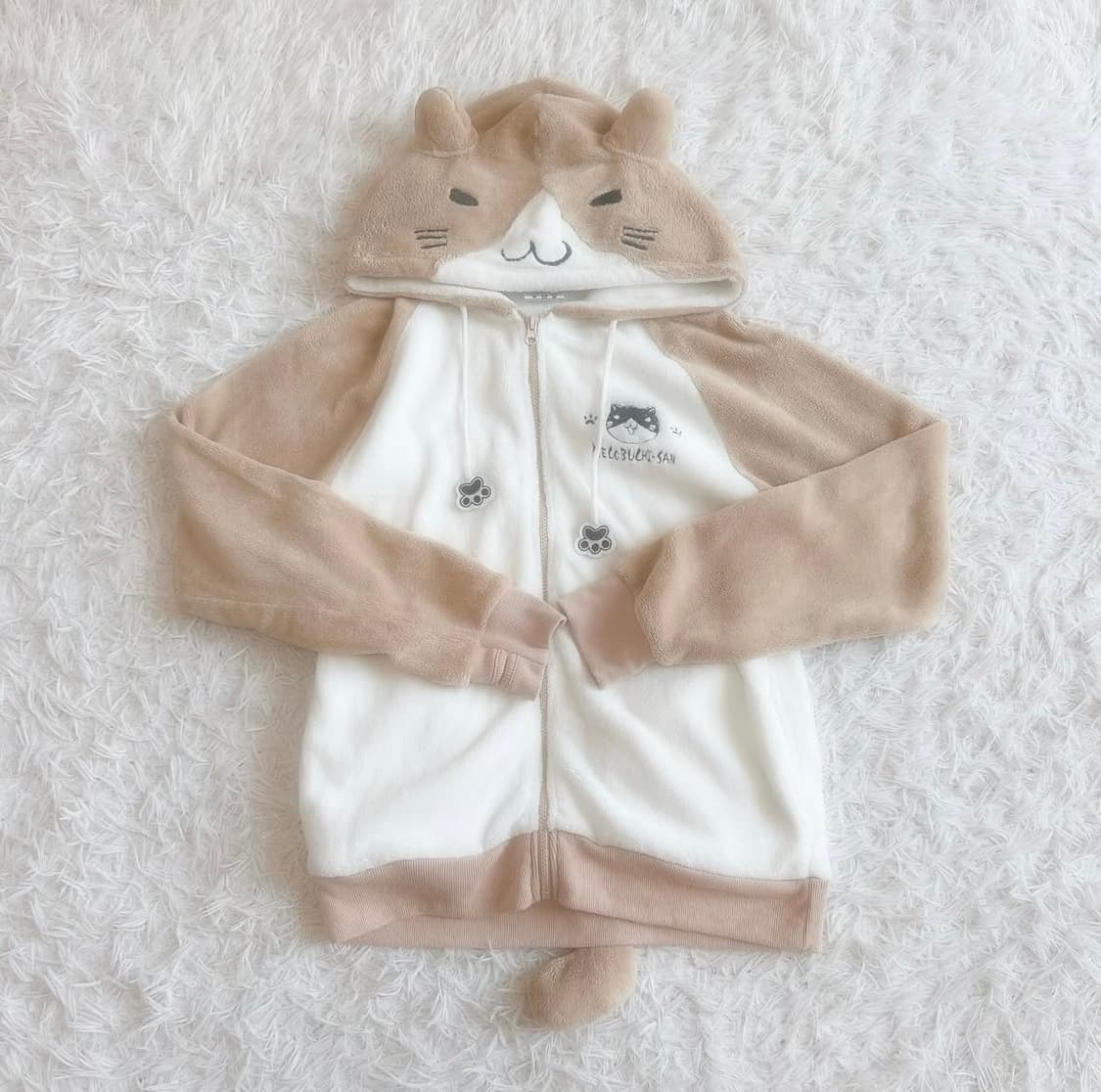 네코부치 고양이 후드집업 희귀 모리걸 라떼가루 일본 빈티지 대장템 상품이미지1