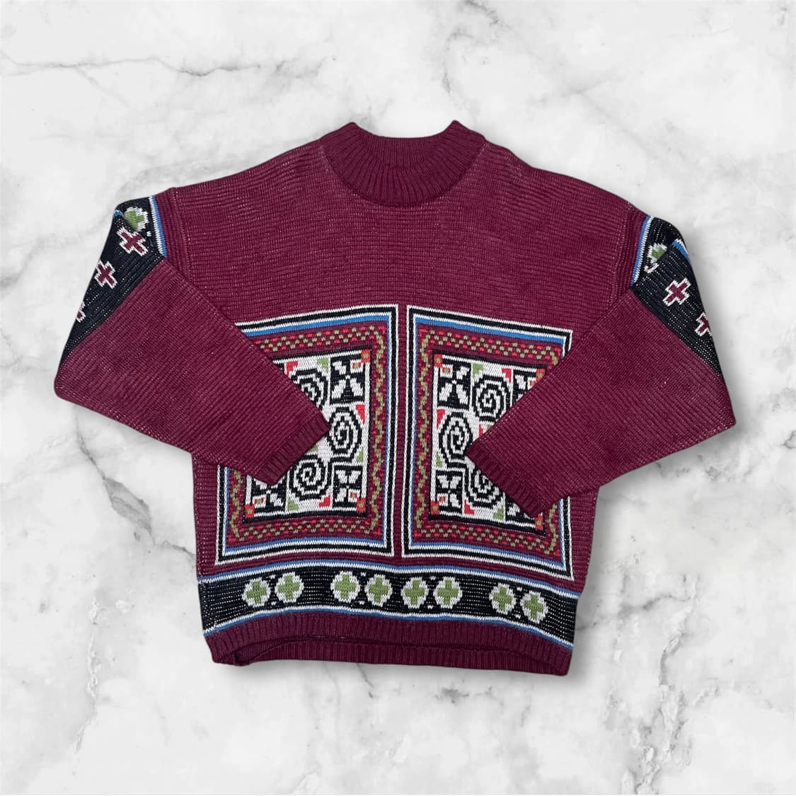 Oxbow - 피닉스 패턴 울 스웨터 (XL - XXL 추천) 상품이미지1