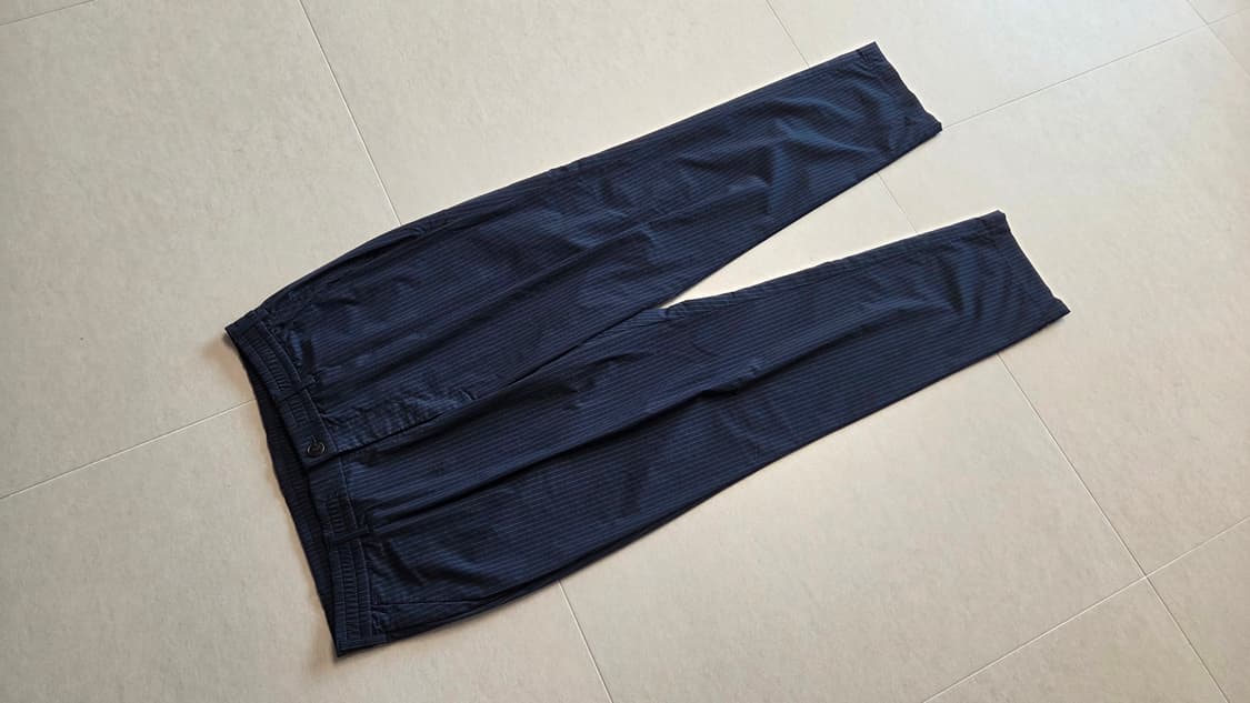 티아이포맨 스트라이프 원턱 세미 배기 슬랙스 팬츠 상품이미지2