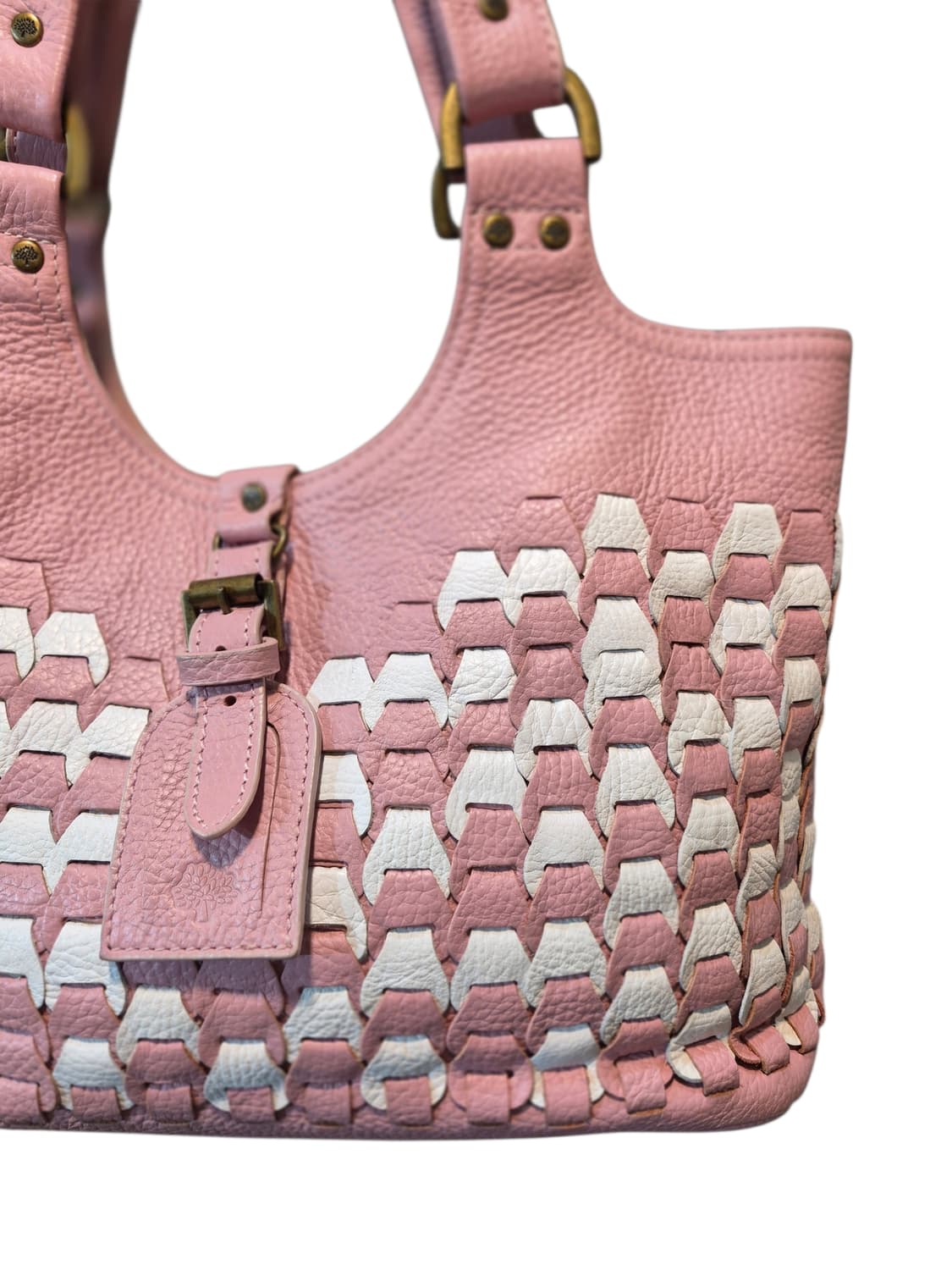 MULBERRY 핑크위빙레더숄드백 상품이미지3