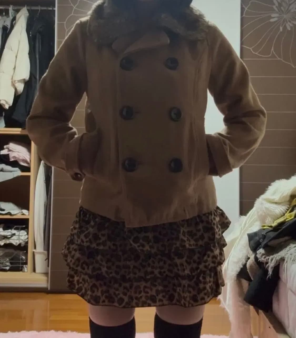 라떼갸루 히메갸루 빈티지 숏코트 상품이미지2