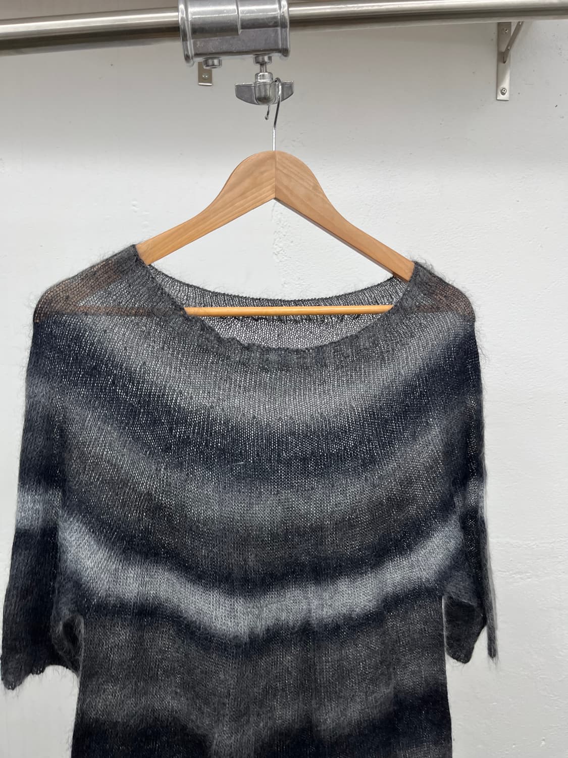 ~66) 스트라이프 MOHAIR 원피스 상품이미지2