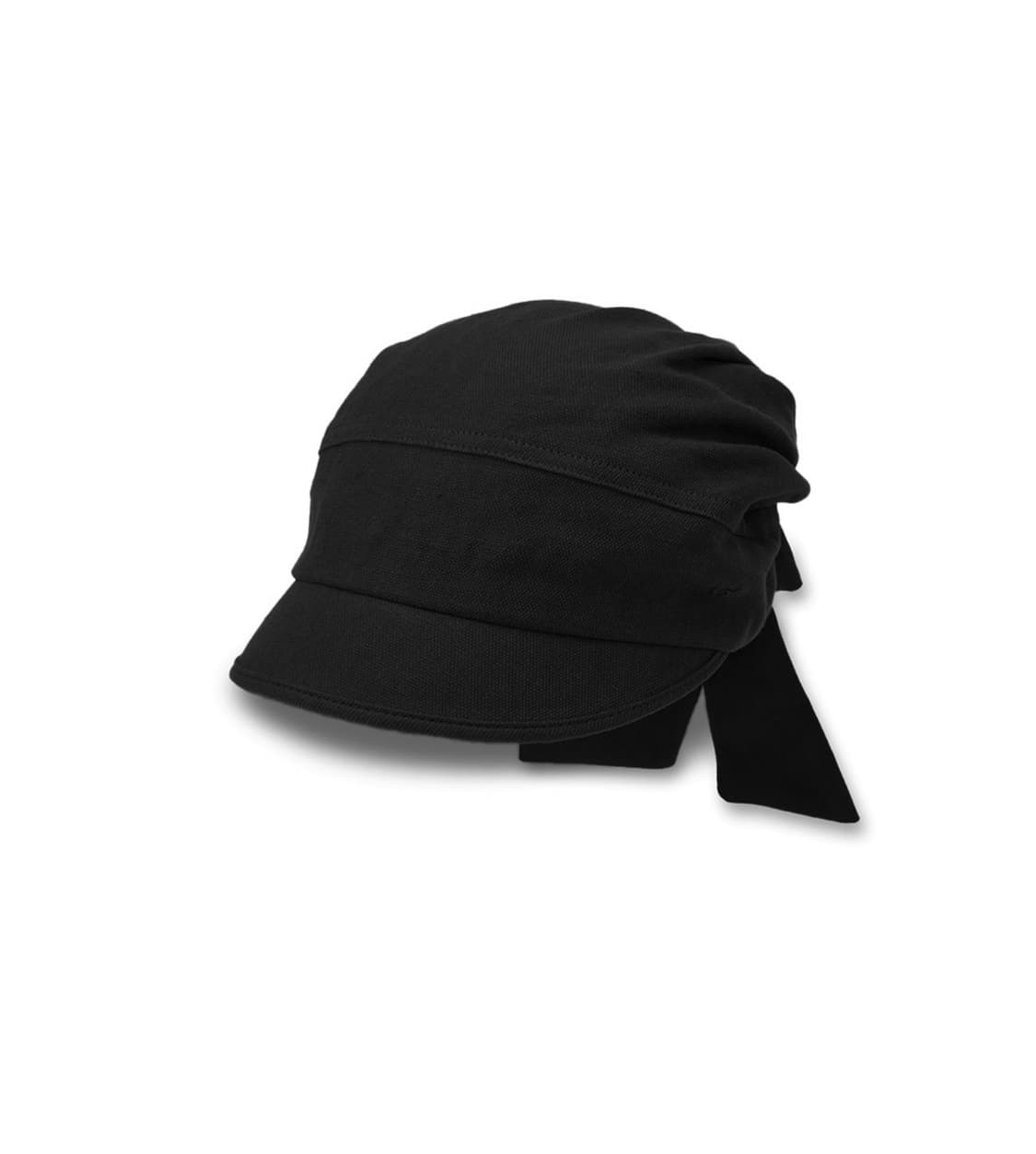 Open yy 린넨 타이업 헷 블랙 linen tie up hat 상품이미지1