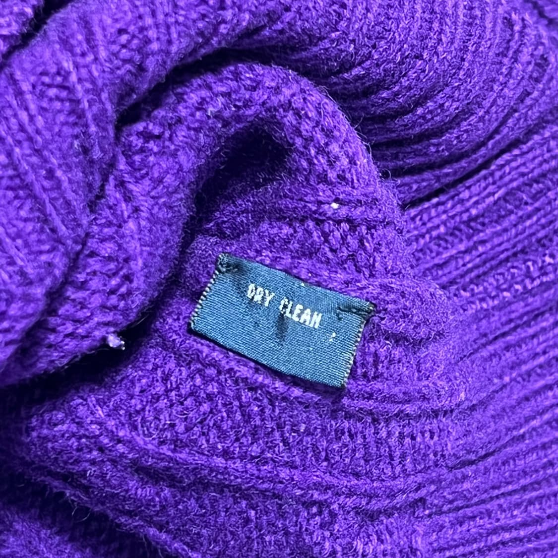 L 폴로랄프로렌 메리노울 앙고라 케이블 퍼플 니트 상품이미지5