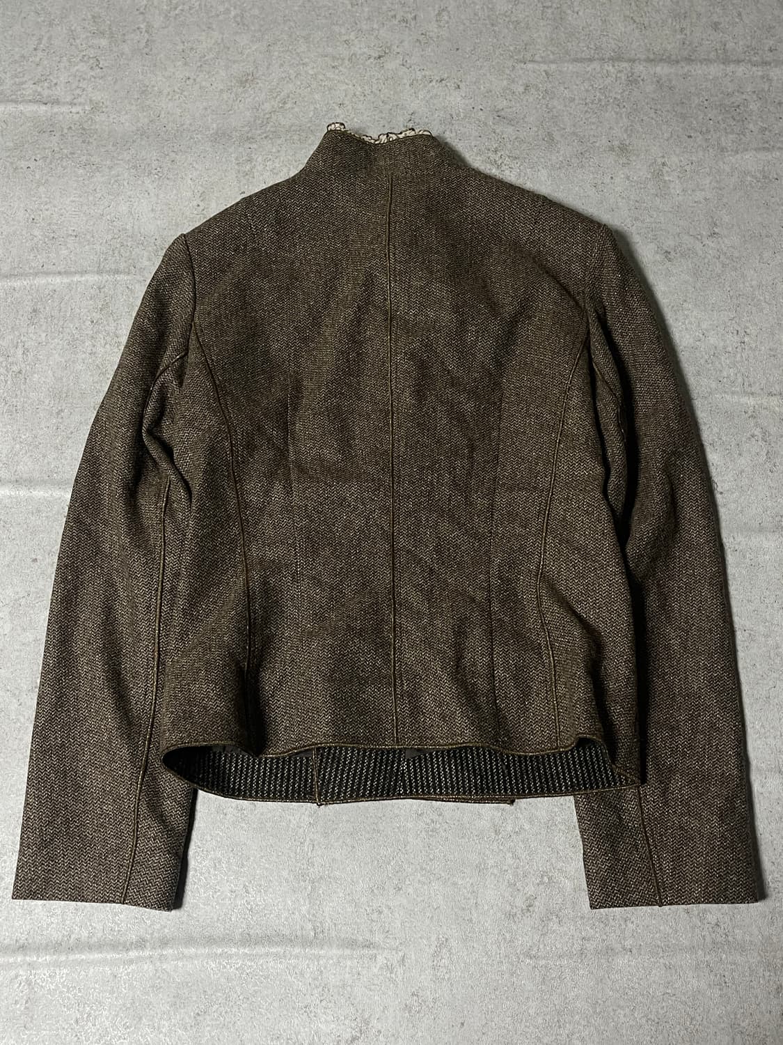 (UNDICI-NOVE)leopard collar highneck jac 상품이미지6