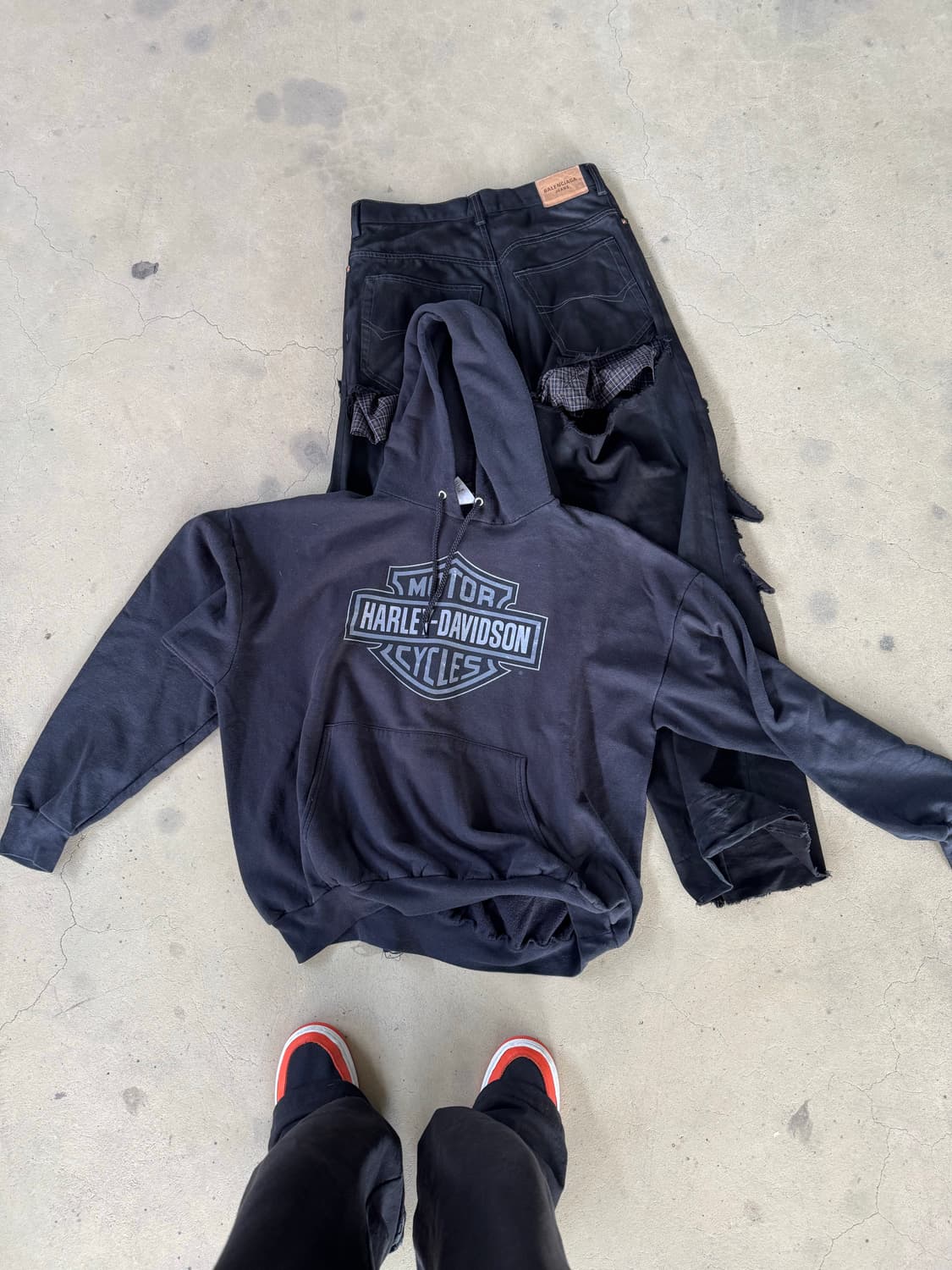 빈티지 할리 데이비슨 후드 2XL 상품이미지1