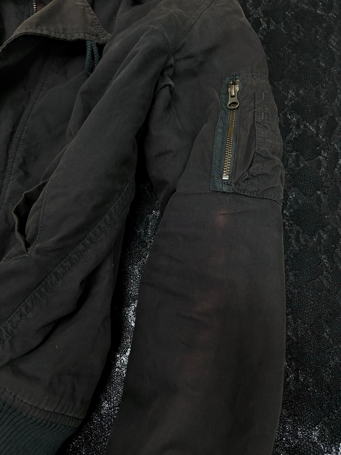 “Alpha industries” Fur Hoodie Flight Jac 상품이미지10