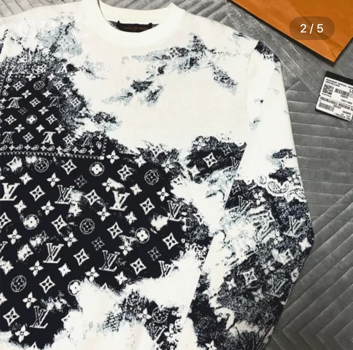 루이비통 모노그램 반다나 니트 (화이트, 한정판) 상품이미지2