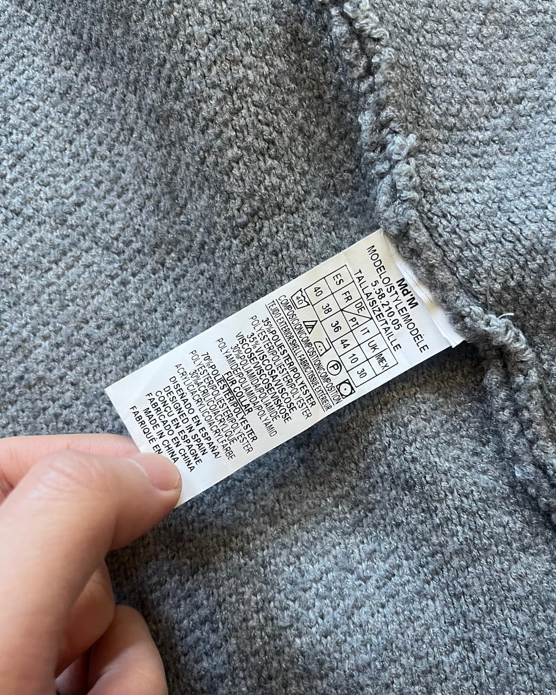 Md'm Silver Fur Trimming Knit Jacket 상품이미지8