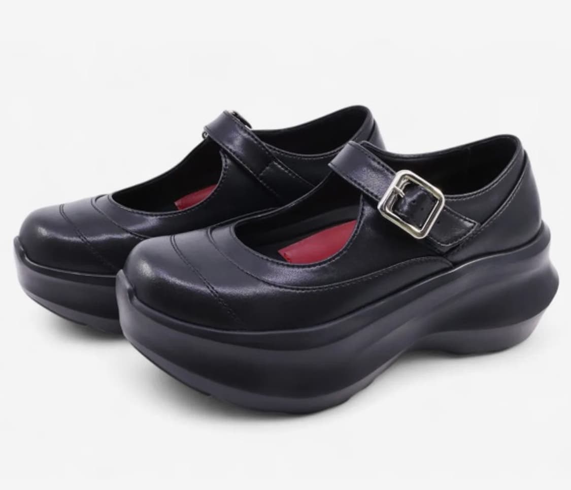 야세 카우하이드 플랫폼 메리제인 230 상품이미지1