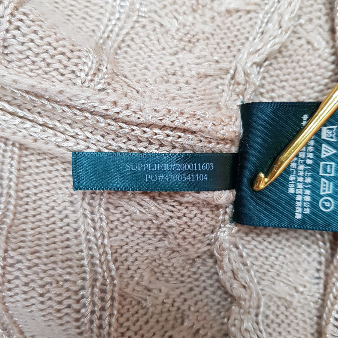 로렌 랄프로렌 케이블 가디건 S/M 상품이미지8