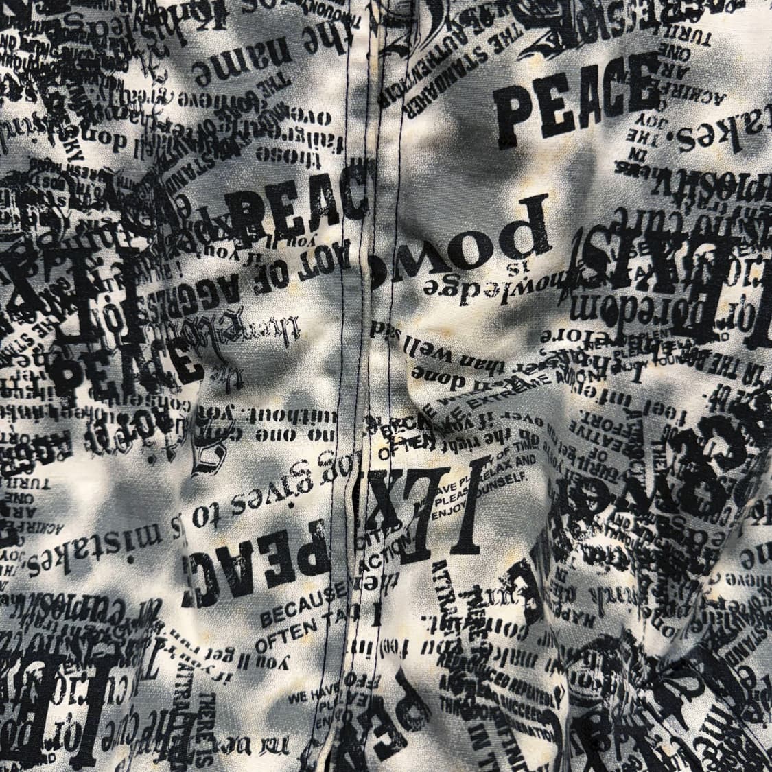 JPN 집업 자켓 올오버 타이포그래피 프린팅 디테일 레귤러핏 그레이 상품이미지9