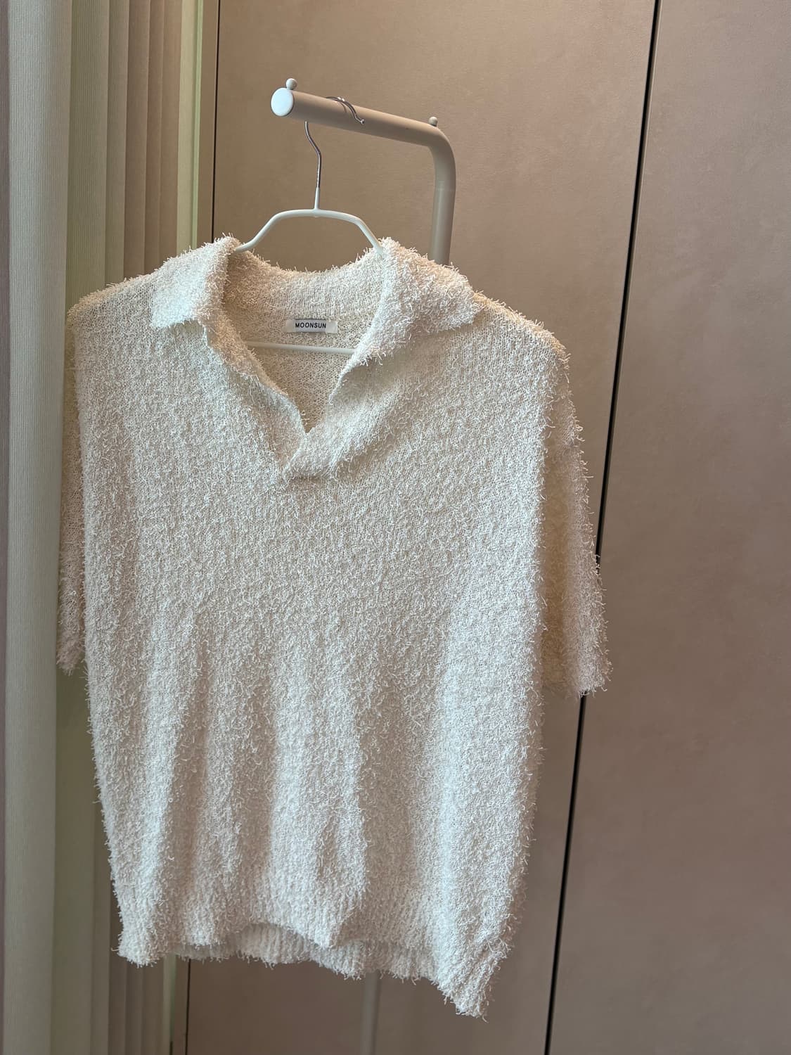 문선 반팔 니트 상품이미지1