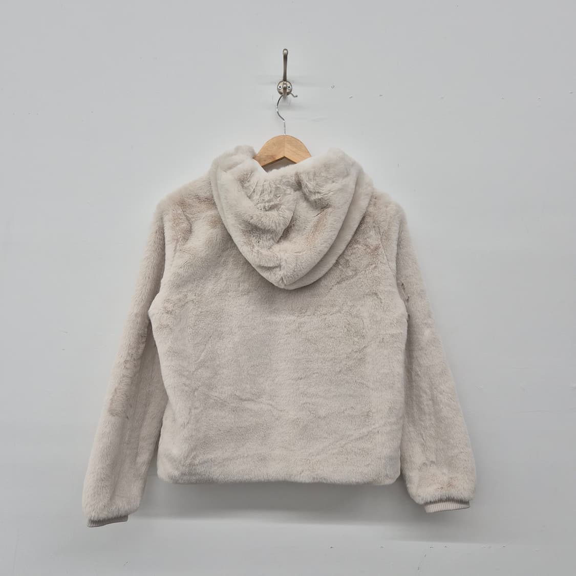 NFL 후드 퍼 자켓 아이보리 여성 XS 상품이미지5