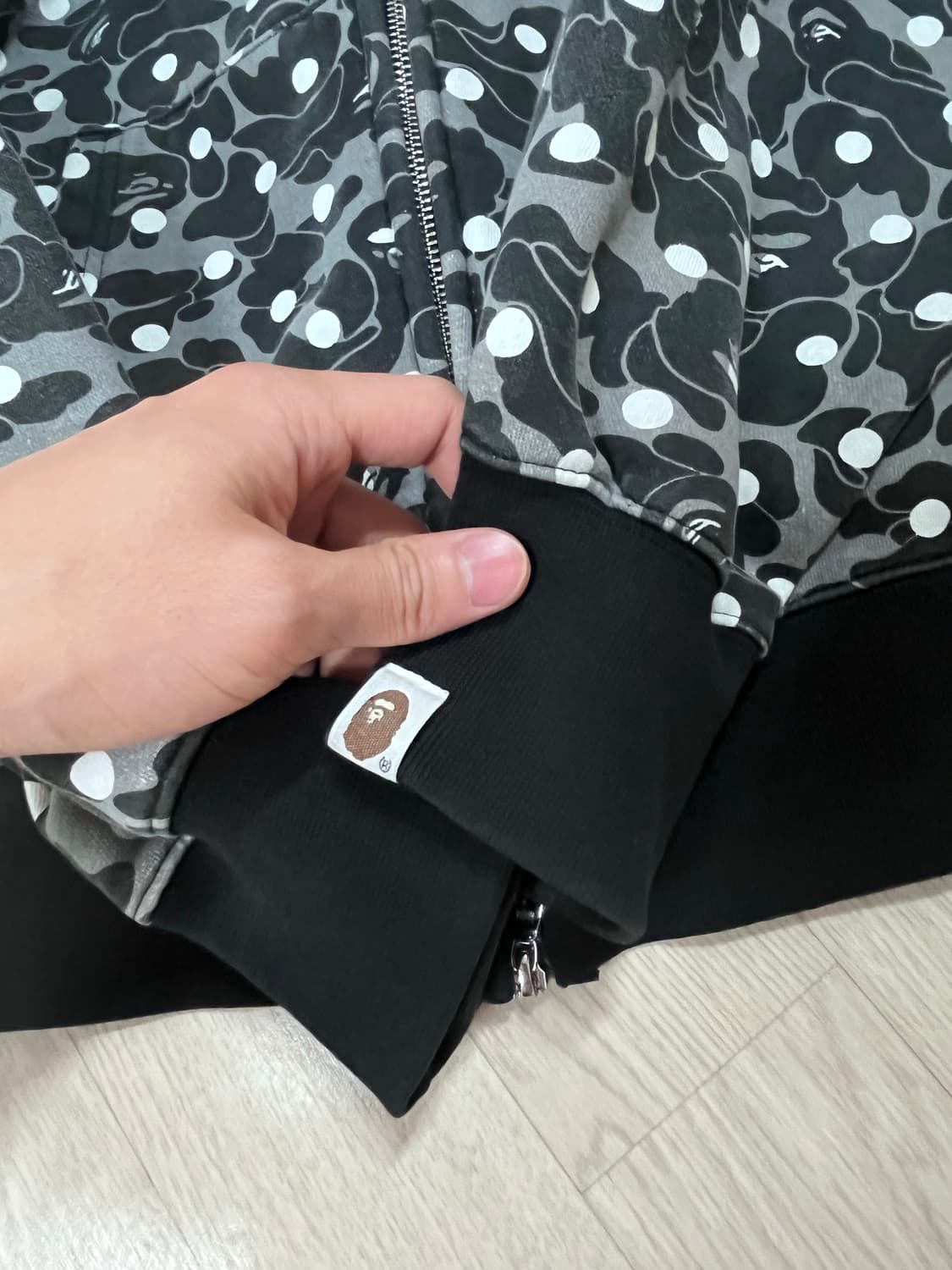 XL 베이프 도트 샤크 후드집업 상품이미지6