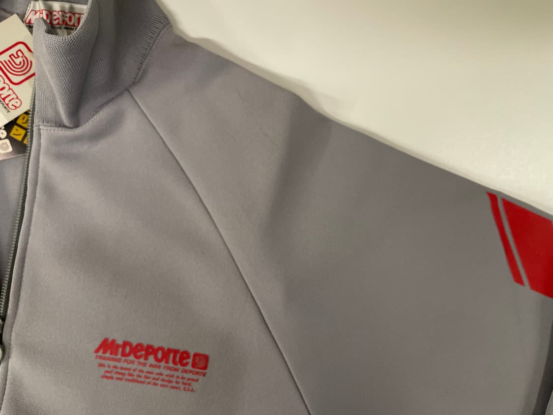 아식스 미스터 데포르테 90s 올드 트랙탑 져지 자켓 1990 그레이 상품이미지3