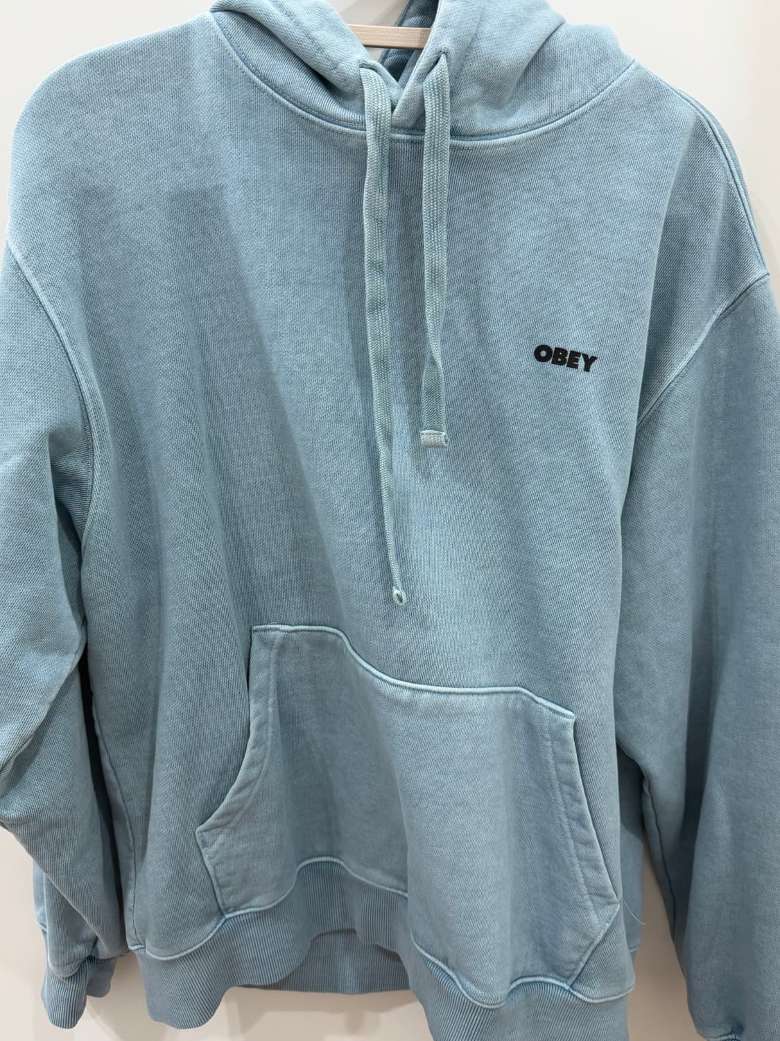 오베이 후드티 민트 하늘색 상품이미지2