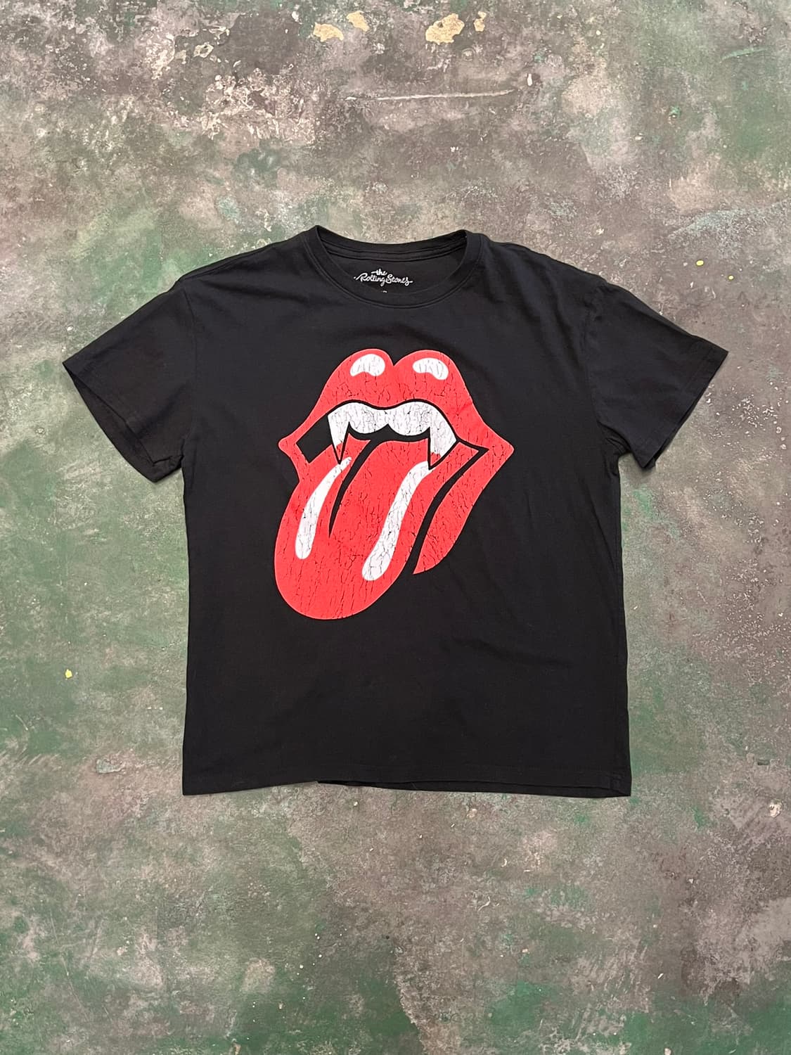 [95] 롤링스톤즈 뱀파이어 텅 로고 백프린트 밴드 반팔 티셔츠 상품이미지1