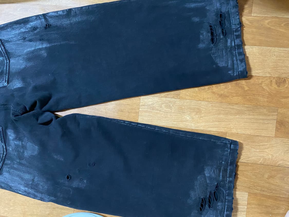 정가이하) 에모스탠스 클럽 6포켓 와이드 배기 코티드 스웻팬츠 1사이즈 상품이미지3