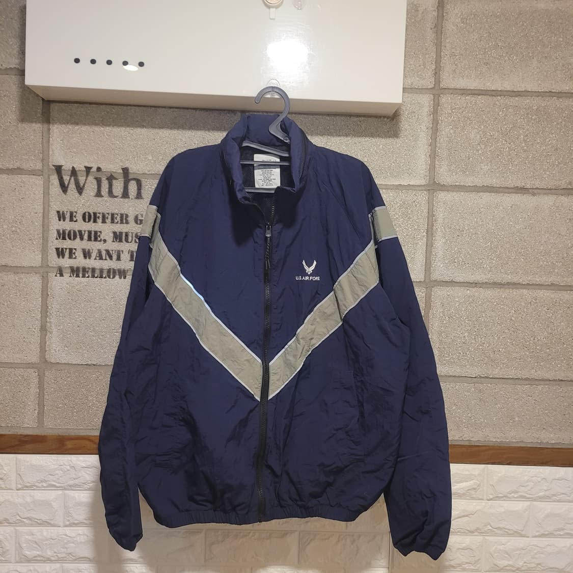 US 에어포스 바람막이 자켓 M 상품이미지1