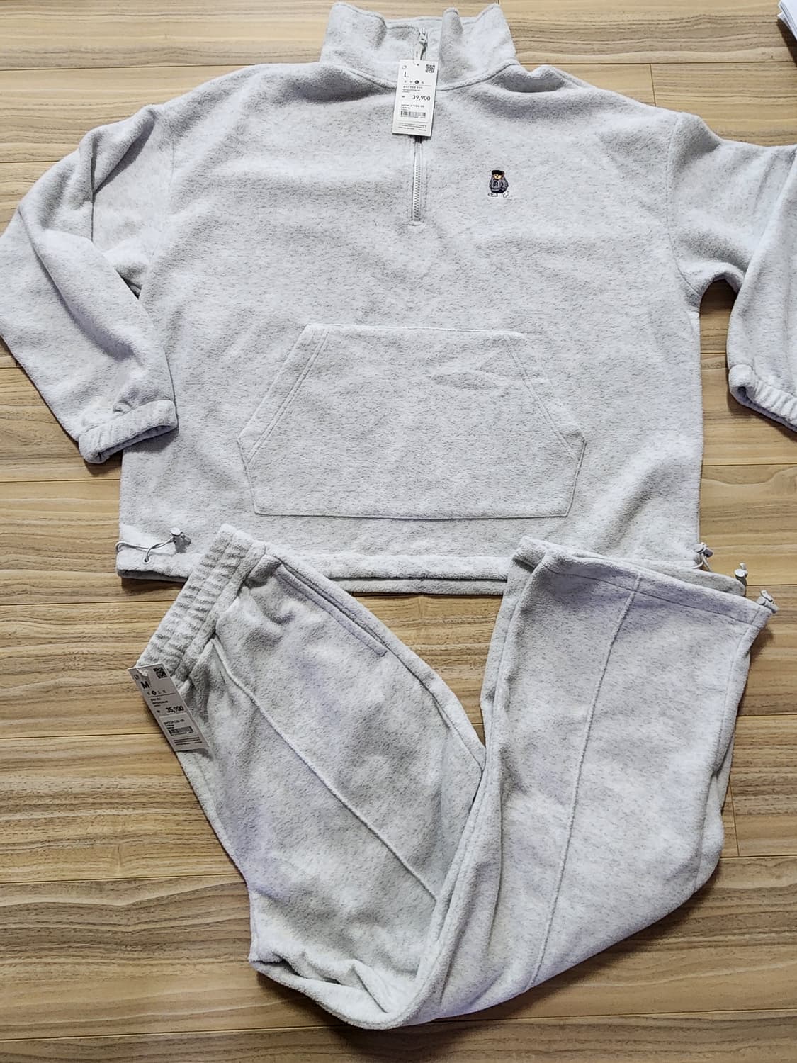 스파오플리스반집업풀오버바지세트셋업 상품이미지1