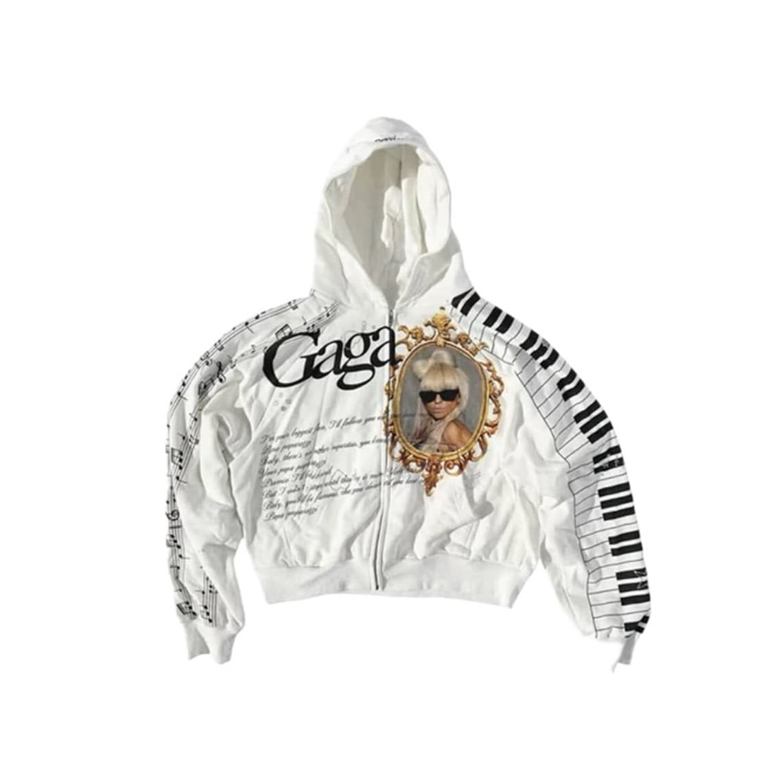 Praying Gaga Piano hoodie 프레잉 가가 후드집업 m 상품이미지3