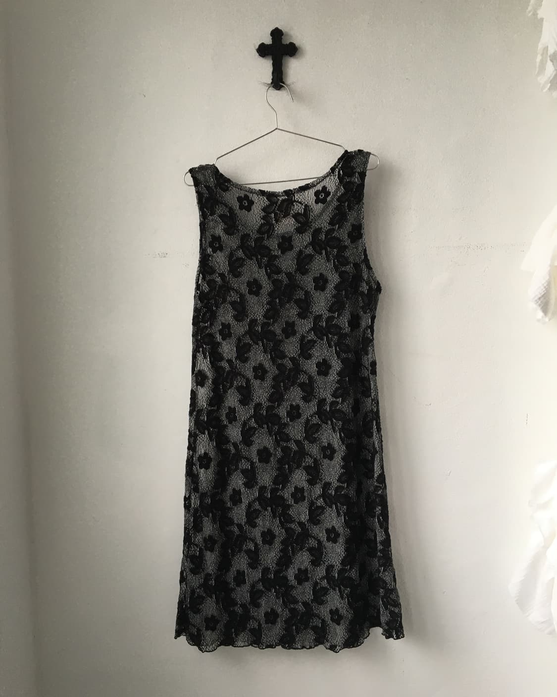 Pattern point sleeveelsss onepiece 상품이미지3