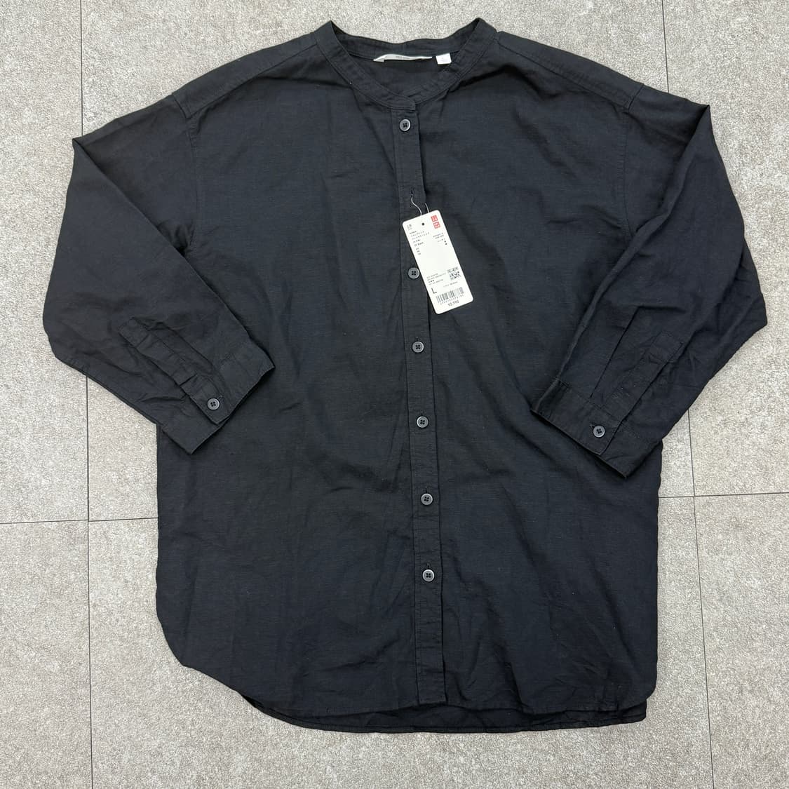 유니클로 블랙 셔츠 새상품 상품이미지4