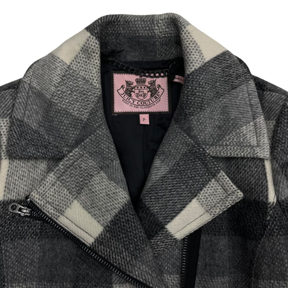 쥬시꾸뛰르 사이드 지퍼 체크 자켓 (여성용) 상품이미지6