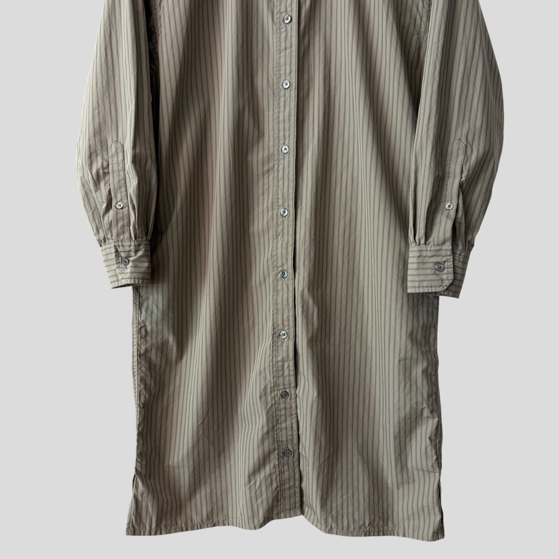 (여성S)유니클로U 스트라이프 셔츠 원피스 상품이미지4