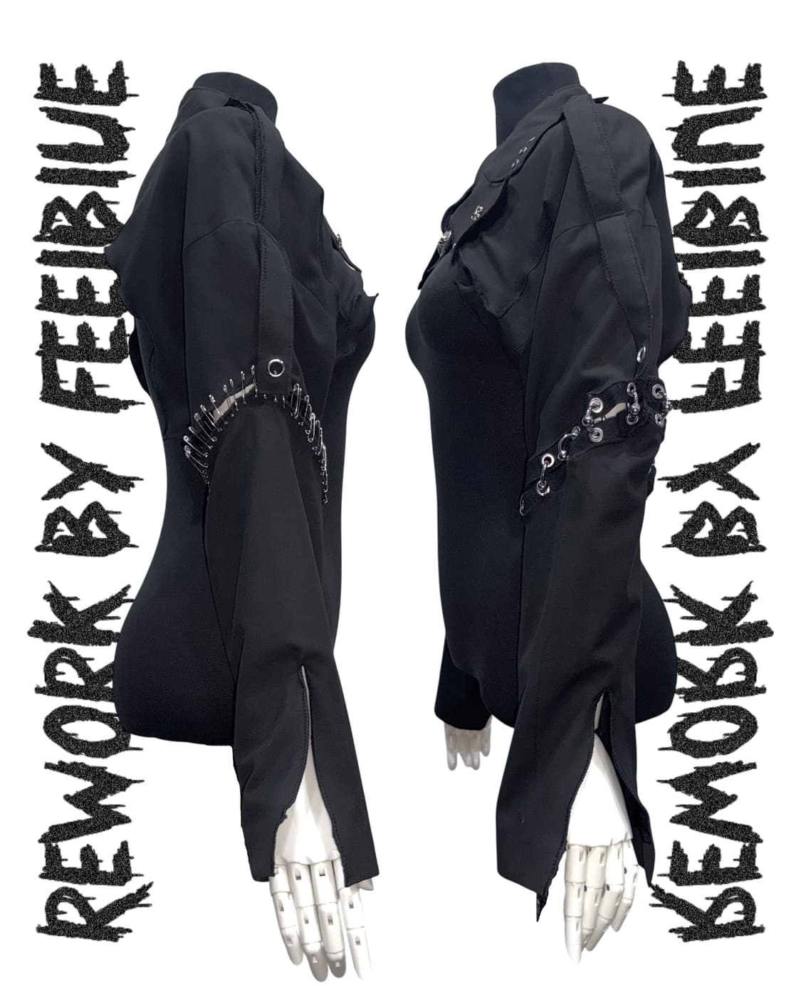 FEELBLUE REWORK NOIR HALO Layered Jacket 상품이미지6