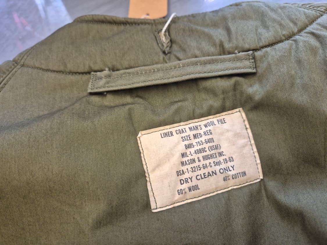 60s USAF 울 파일 라이너 상품이미지7