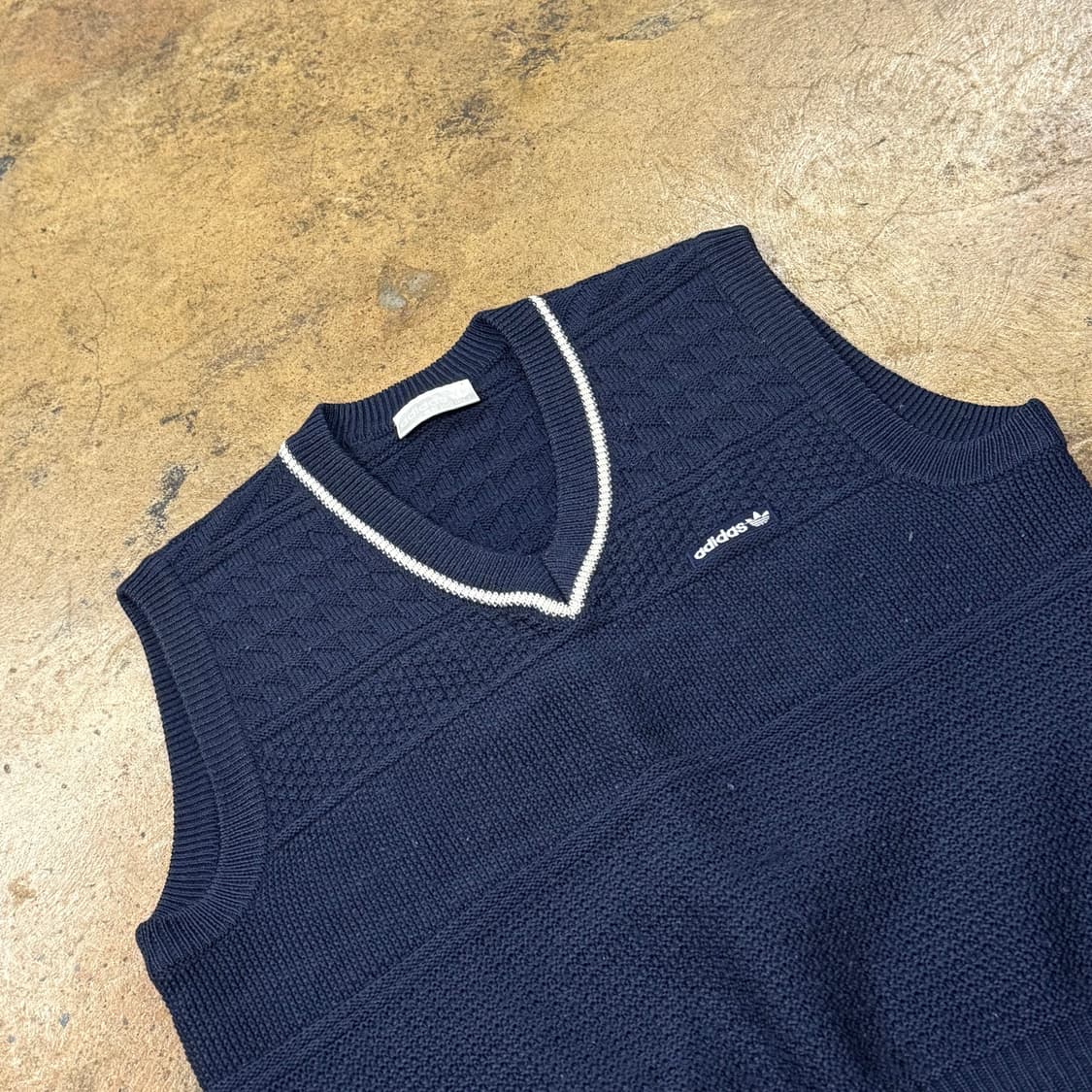 아디다스 네이비 니트 조끼 100 상품이미지1