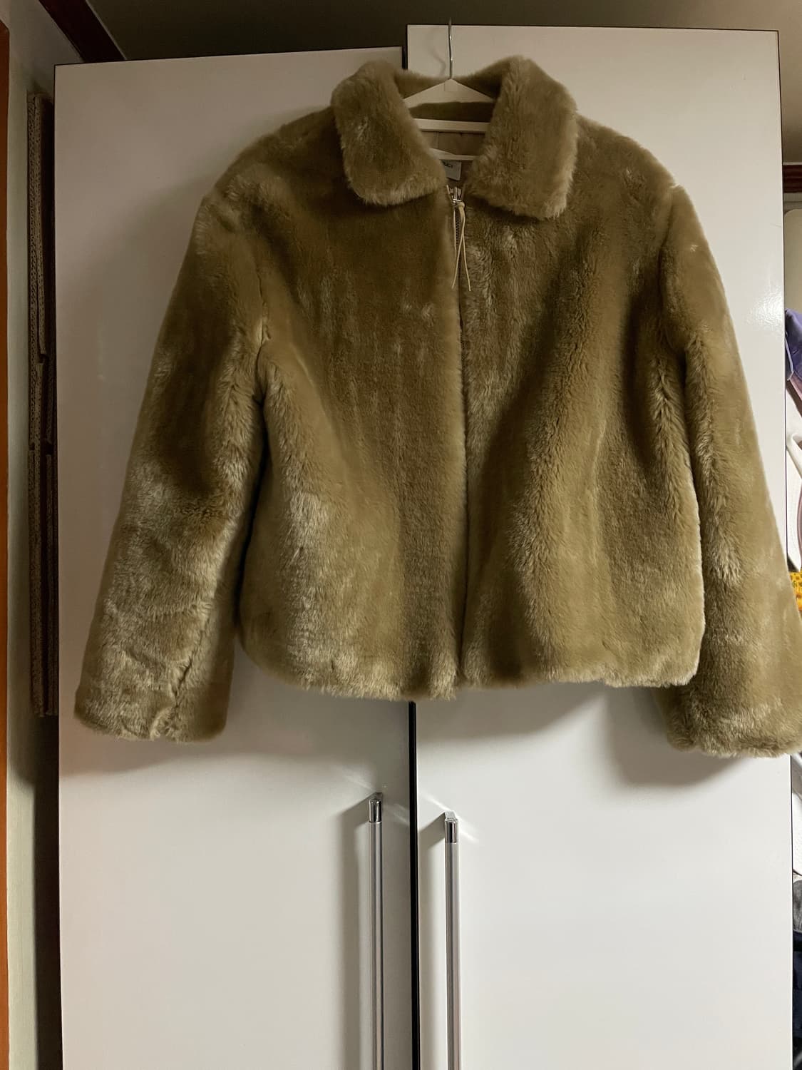 더오픈프로덕트 퍼 크롭 자켓 상품이미지1