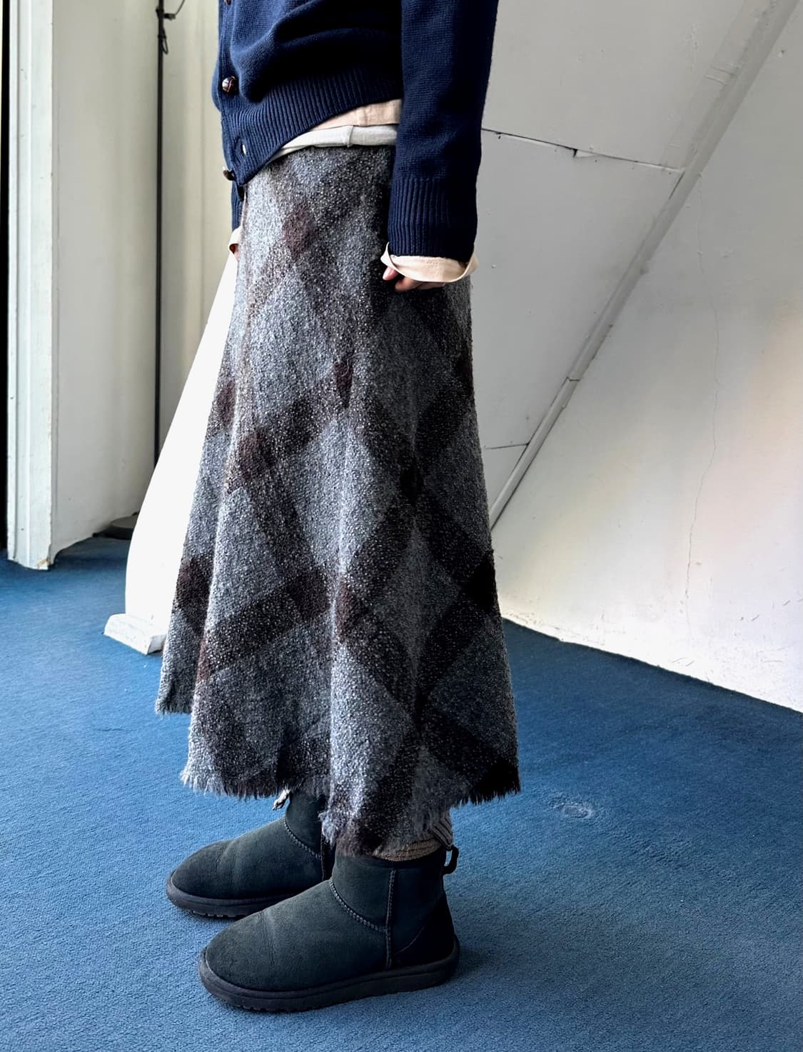 Boucle tweed fabric lough finish loose s 상품이미지3