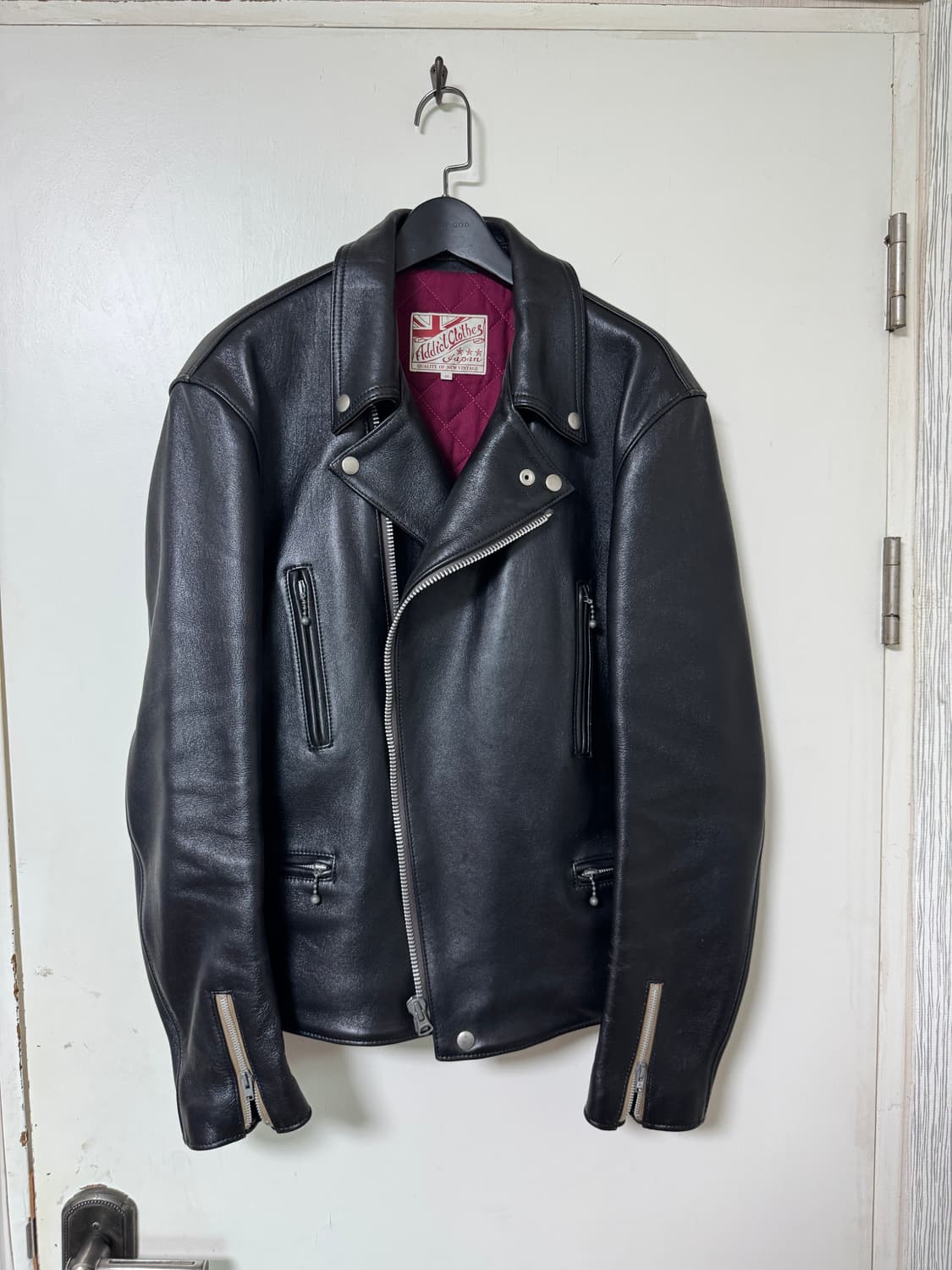 [46] 어딕트클로즈 AD-02L 쉽스킨 가죽 자켓 상품이미지1