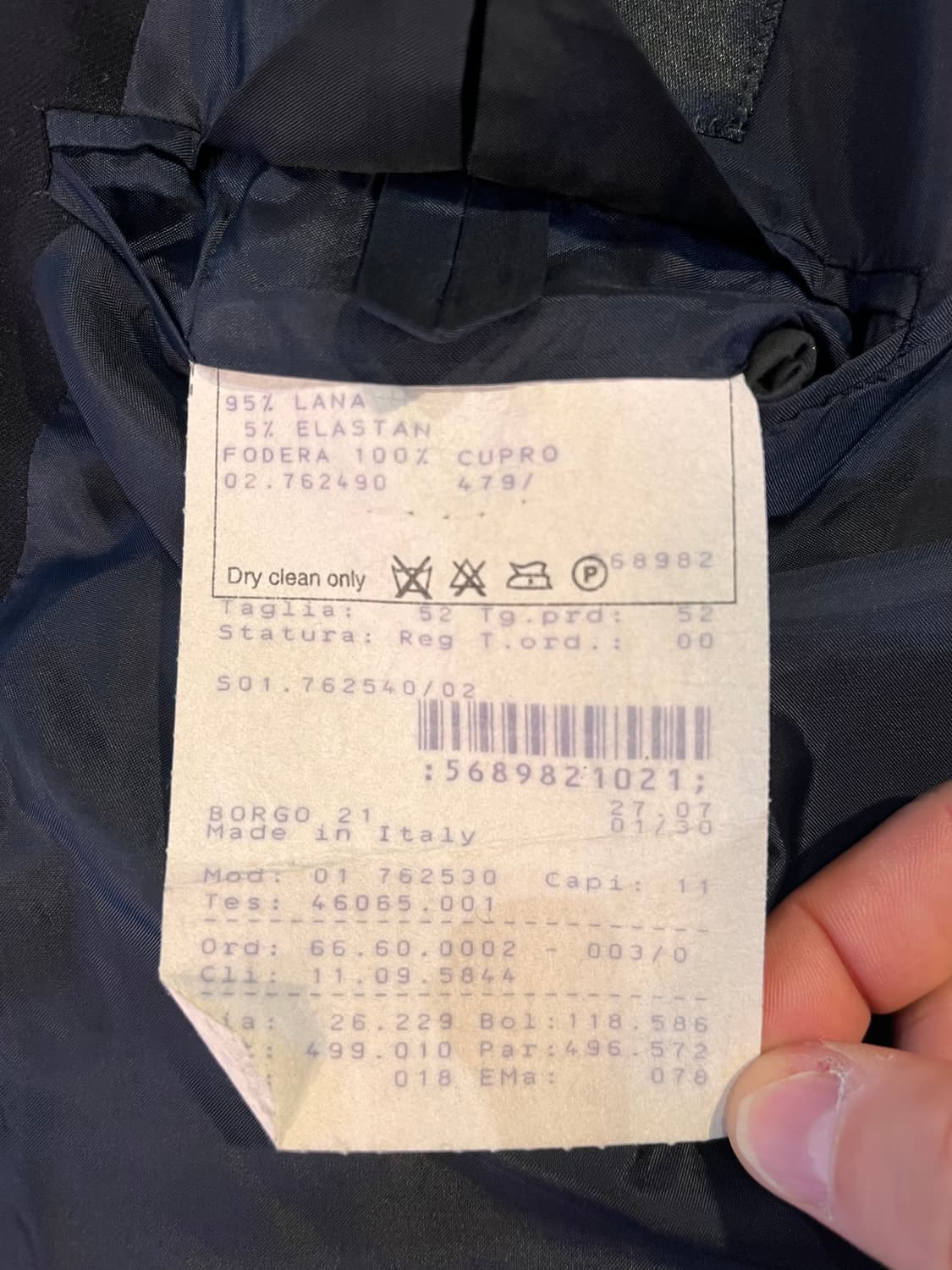 조르지오 아르마니 더블 브레스티드 자켓 (이탈리아제, 52) 상품이미지6