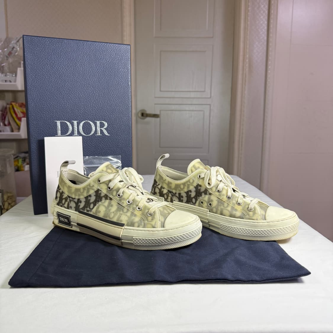 디올 B23 오블리크 캔버스 로우 스니커즈 상품이미지2