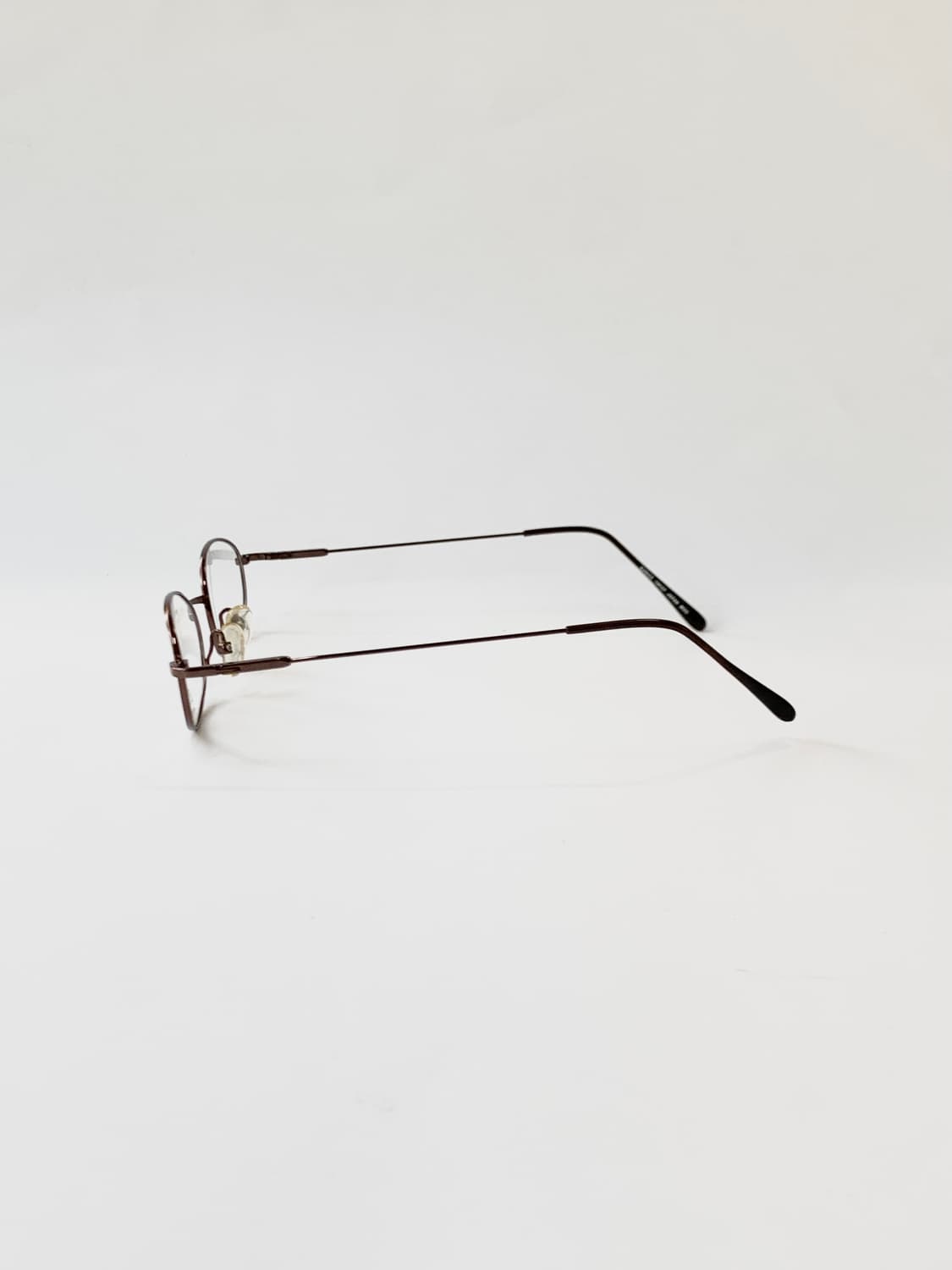 [픽키-663] 브라운 오벌 메탈 안경 얇은 슬림 메탈  상품이미지5