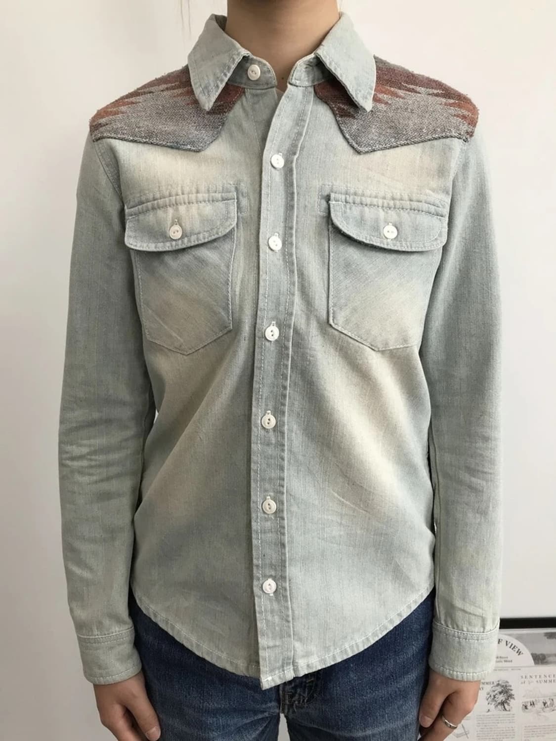 Anti Ballistic Native Pattern Denimshirt 상품이미지2