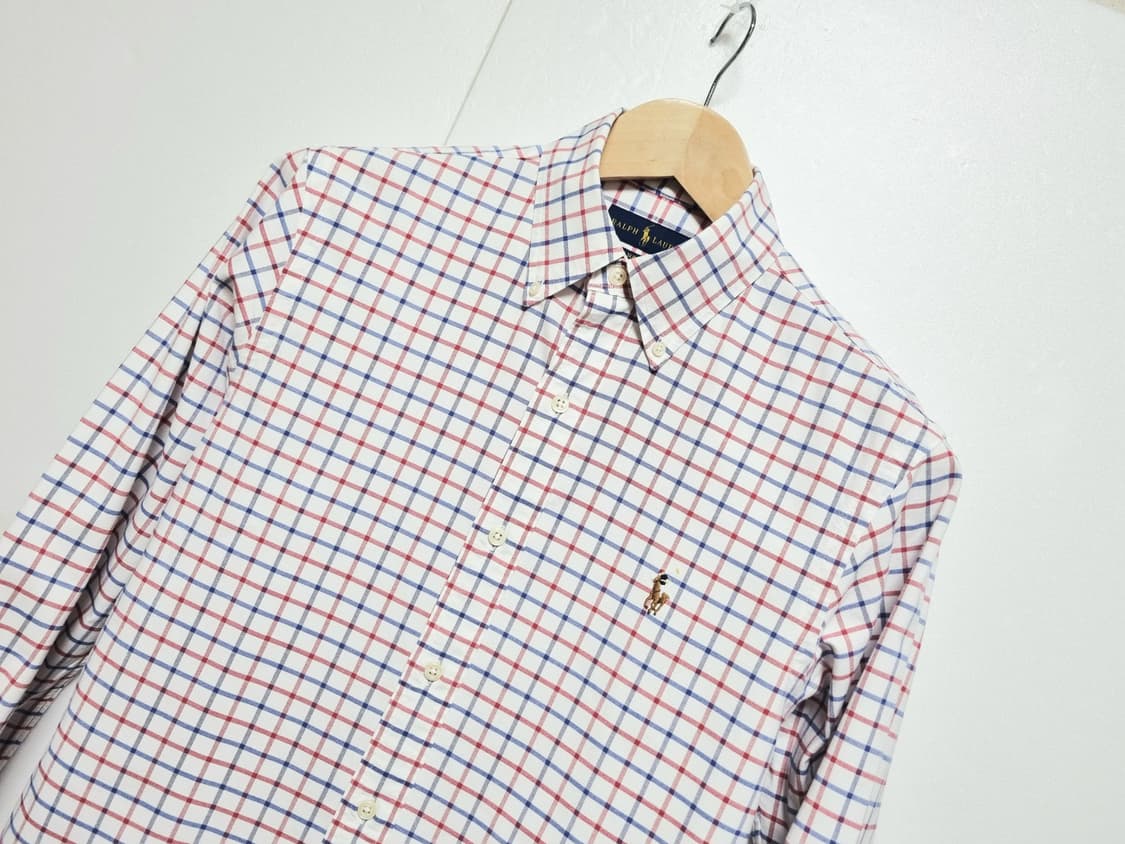 남성 POLO 폴로 랄프로렌 옥스포드 옥스퍼드 긴팔 체크 패턴 남방 셔츠 상품이미지1
