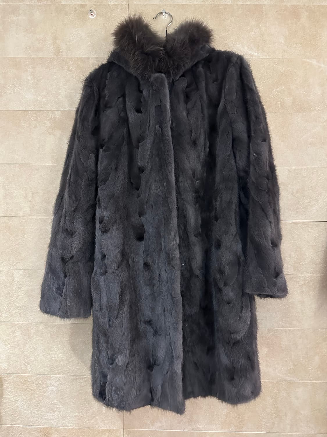 마리엘라로사티 그레이 밍크 코트 상품이미지5