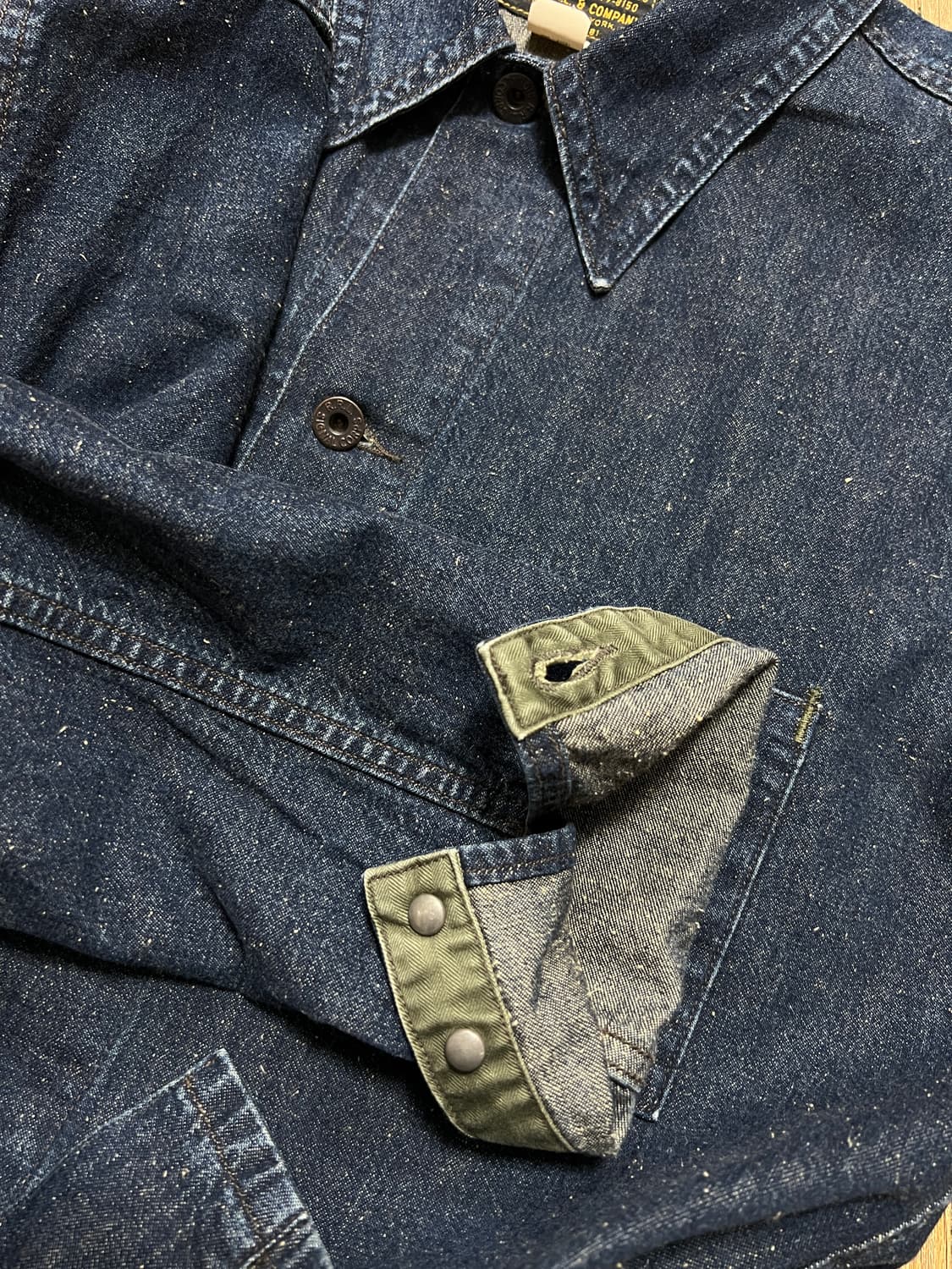 택포35) RRL 더블알엘 데님 밀리터리 워크자켓 M 상품이미지8