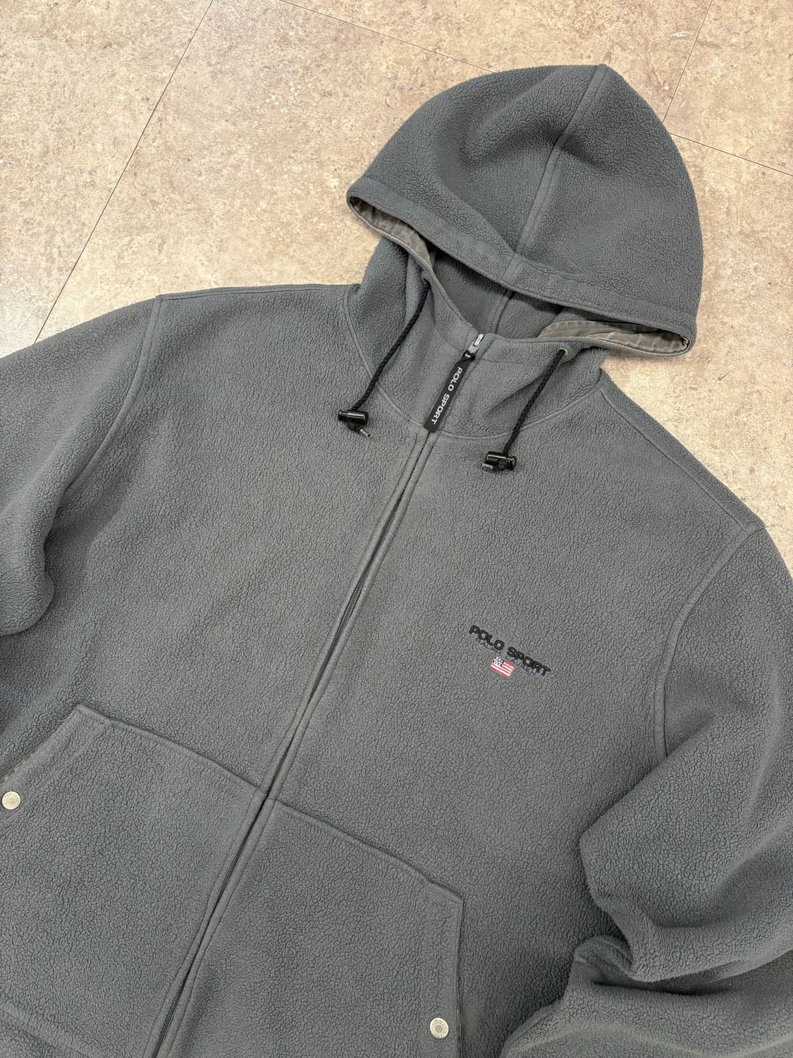 polo sports 그레이 폴리스 후드집업 #csz4185 상품이미지2