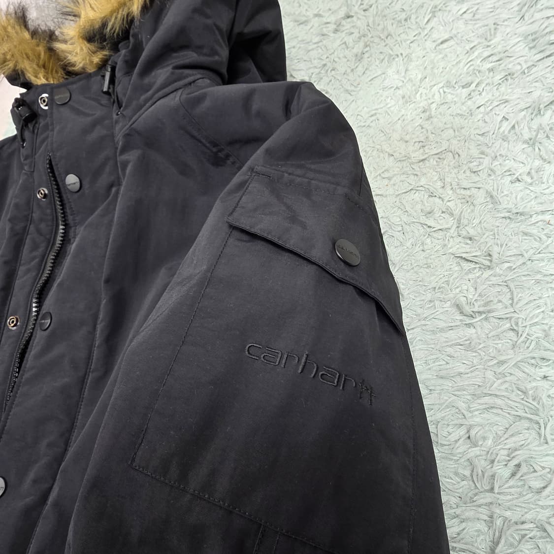 칼하트 WIP 남성 앵커리지 파커 M (100) 상품이미지7