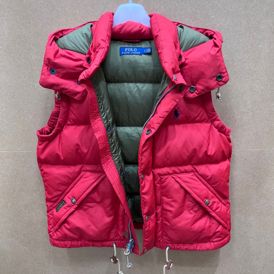 폴로 랄프로렌 후드 패딩 조끼 상품이미지5