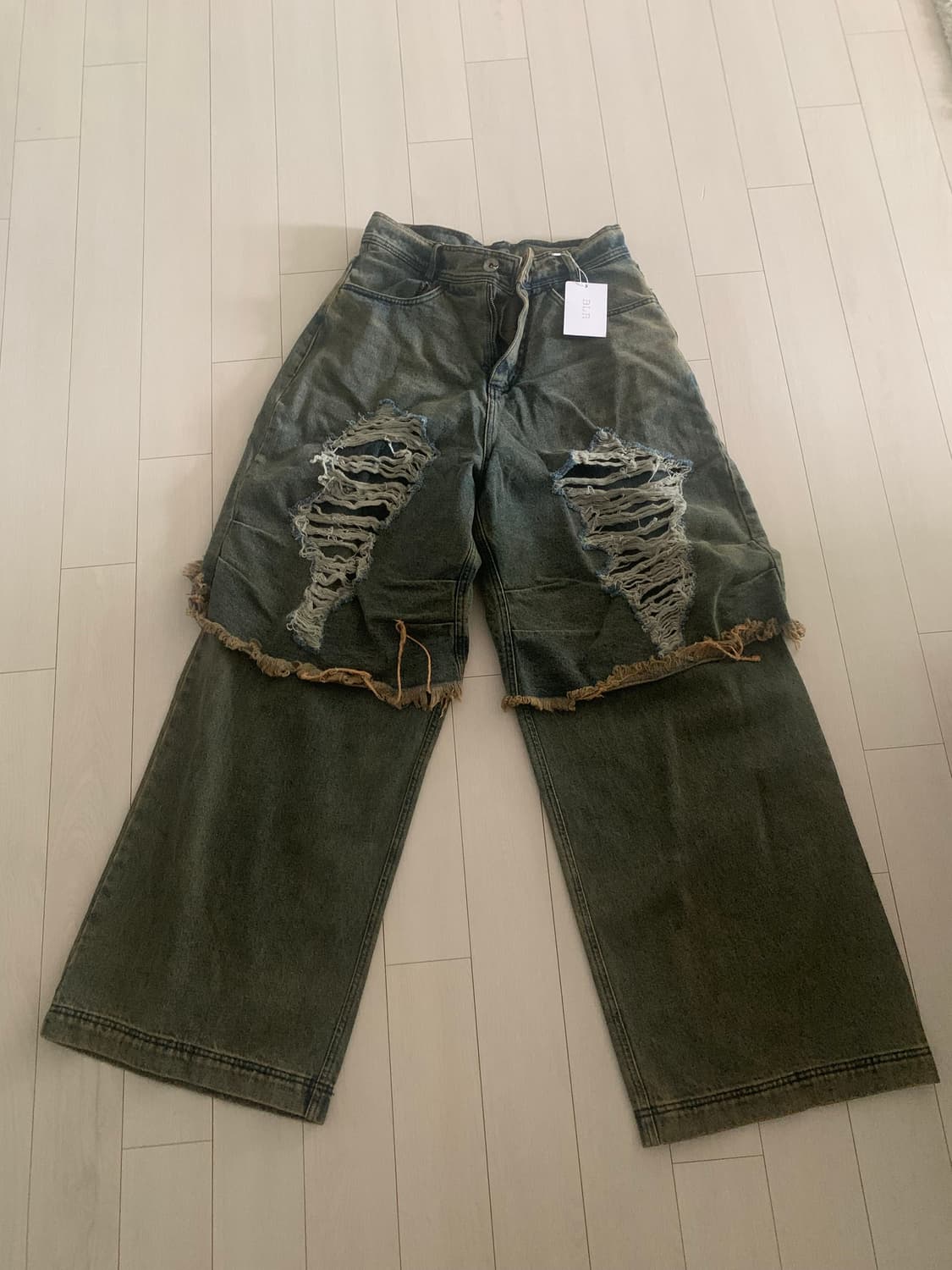 BLR Destroyed Vintage Double Denim 상품이미지1