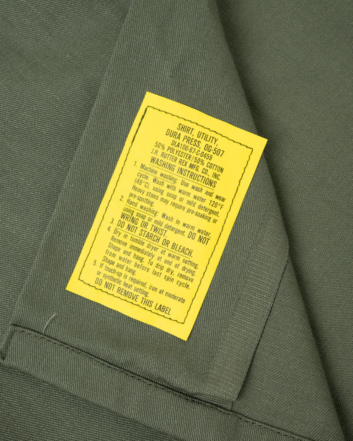 (16 1/2*34, L) 미군 OG-507 유틸리티 셔츠 상품이미지6
