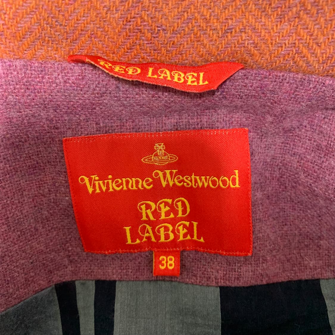 vivienne westwood 울 배색 코트 상품이미지9