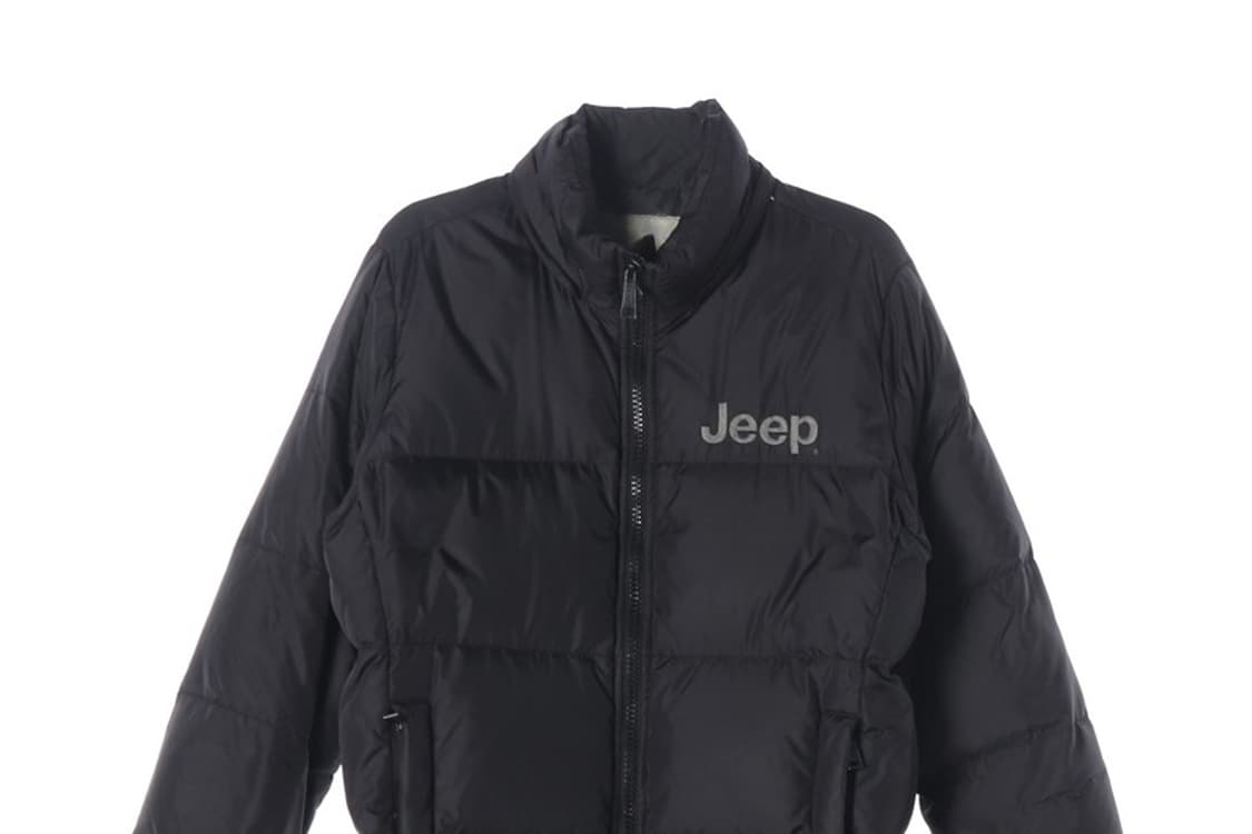 지프 클래식 로고 덕다운 푸퍼 패딩 블랙 M 상품이미지4